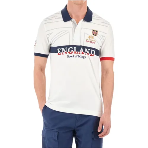 Stretch Piquet Polo Shirt , male, Sizes: M, L, XL - LA MARTINA - Modalova