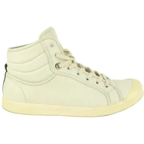 Vintage Leather Sneakers , female, Sizes: 5 1/2 UK - Gucci Vintage - Modalova