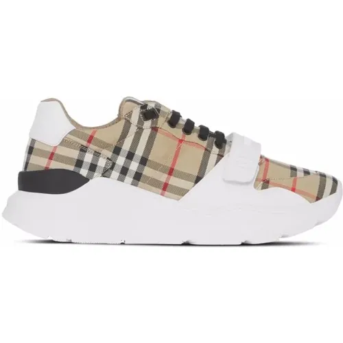 Sneakers mit Vintage Check-Muster und Klettverschluss , Damen, Größe: 36 1/2 EU - Burberry - Modalova