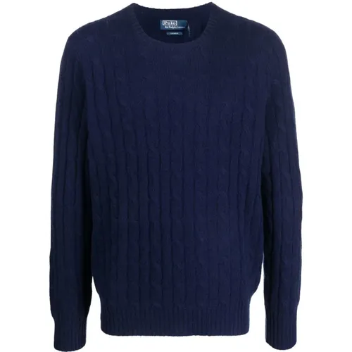 Navy Pullover Sweater , Herren, Größe: S - Ralph Lauren - Modalova