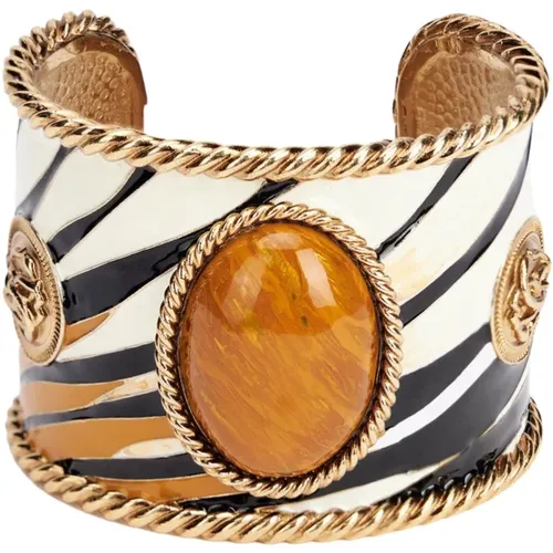 Enamel Metal Bracelet , female, Sizes: ONE SIZE - Roberto Cavalli - Modalova