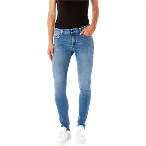 Luzien Skinny Fit Highwaist Jeans , Damen, Größe: W24 L28 - Replay - Modalova