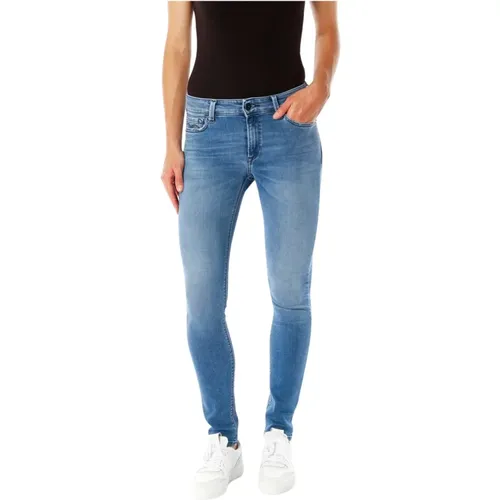 Luzien Skinny Fit Highwaist Jeans , Damen, Größe: W25 L28 - Replay - Modalova