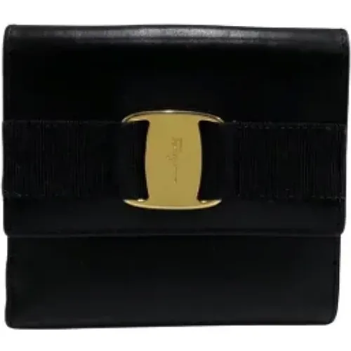 Pre-owned Leather wallets , female, Sizes: ONE SIZE - Salvatore Ferragamo Pre-owned - Modalova