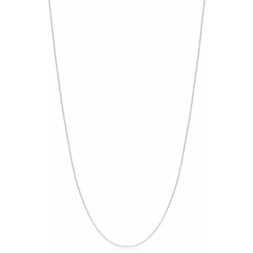 Elegant Sterling Silver Box Chain , male, Sizes: ONE SIZE - Nialaya - Modalova