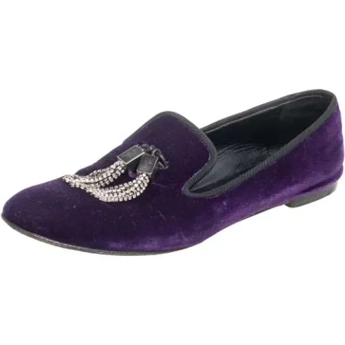 Pre-owned Samt flats , Damen, Größe: 38 EU - Giuseppe Zanotti Pre-owned - Modalova