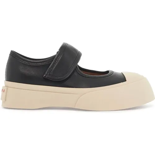 Chunky Plateau Leder Mary Jane Sneakers - Marni - Modalova