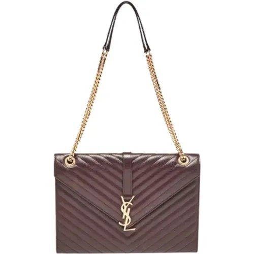 Pre-owned Leather shoulder-bags , female, Sizes: ONE SIZE - Yves Saint Laurent Vintage - Modalova