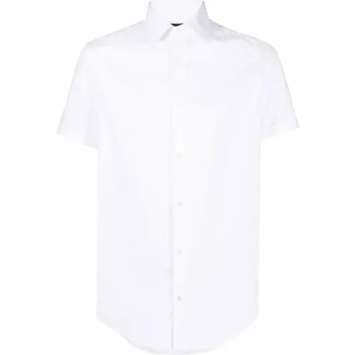 Cotton Classic Collar Shirt , male, Sizes: 2XL - Emporio Armani - Modalova