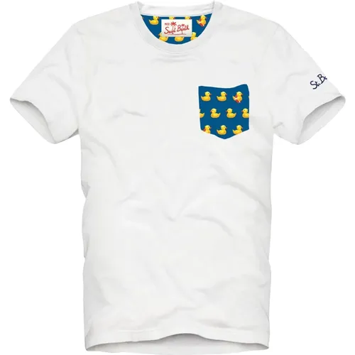 Weiße T-Shirts und Polos,T-Shirts - MC2 Saint Barth - Modalova