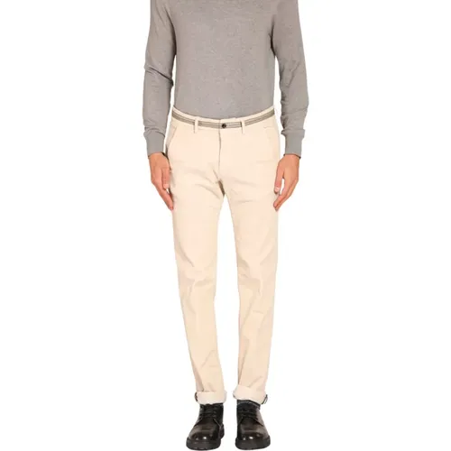 Samt Gestreifte Slim Fit Chino Hose - Mason's - Modalova