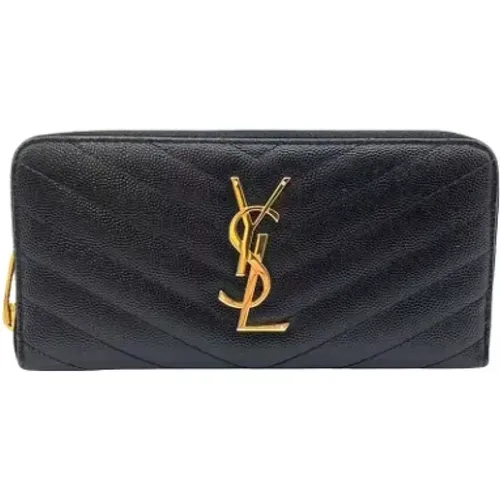 Pre-owned Leather wallets , female, Sizes: ONE SIZE - Yves Saint Laurent Vintage - Modalova