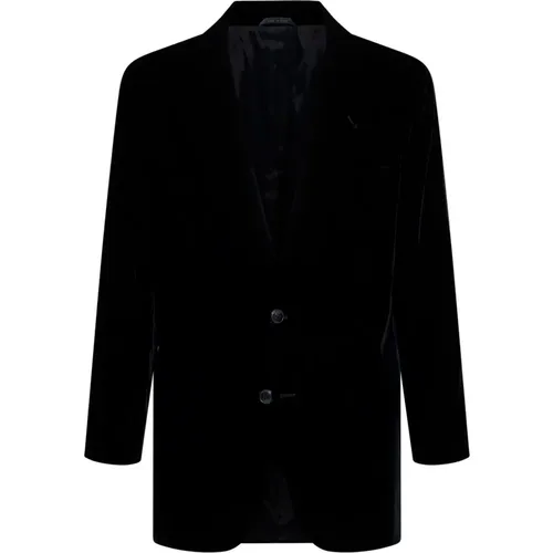 Jackets Two-Button Placket Notch Lapel , male, Sizes: S, L - Giorgio Armani - Modalova