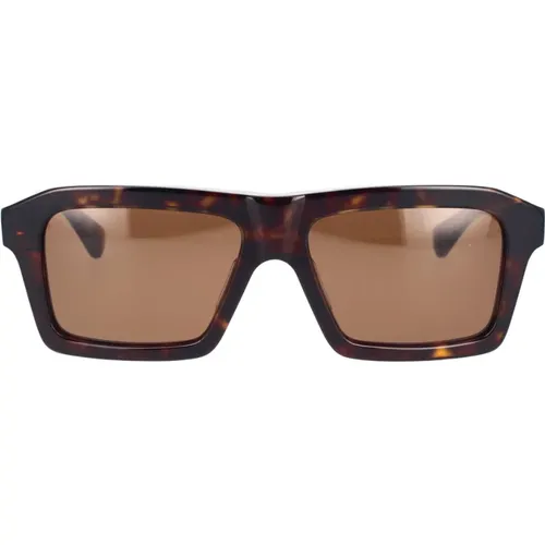 Men Rectangular Sunglasses Bv1213S 002 , unisex, Sizes: 55 MM - Bottega Veneta - Modalova