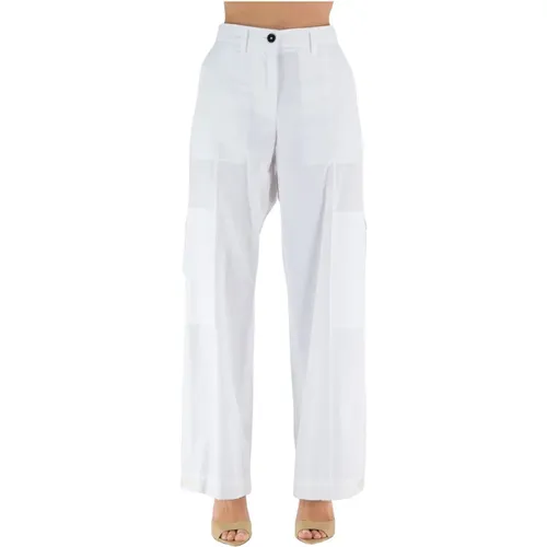 Chic Cotton Trousers , female, Sizes: S - Jil Sander - Modalova