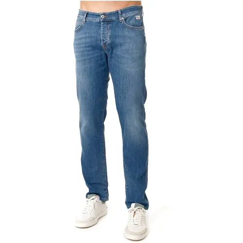 Vintage Slim Fit Jeans Blau - Roy Roger's - Modalova