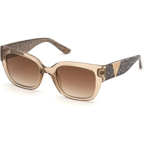 Golden Mirror Sunglasses , female, Sizes: 53 MM - Guess - Modalova