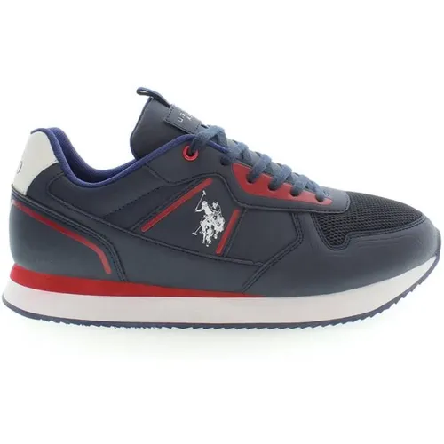 Laced Sports Shoes with Contrasting Details and Logo Design , male, Sizes: 10 UK, 11 UK - U.s. Polo Assn. - Modalova