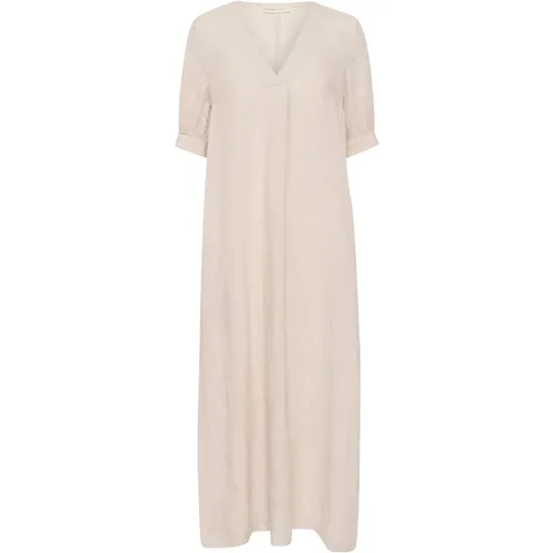 Simple Linen Dress Haze Melange , female, Sizes: M - InWear - Modalova