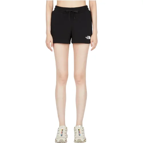 Logo Applique Baumwollshorts , Damen, Größe: XS - The North Face - Modalova