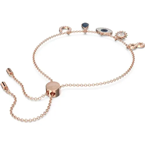 Symbolica Bracelet Blue/Rose Gold Infinite Eye Horseshoe , female, Sizes: ONE SIZE - Swarovski - Modalova