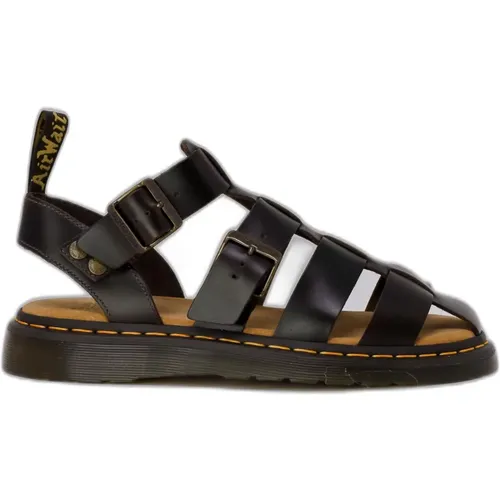 Brando Leather Sandals Spring/Summer Collection , male, Sizes: 10 UK, 7 UK - Dr. Martens - Modalova