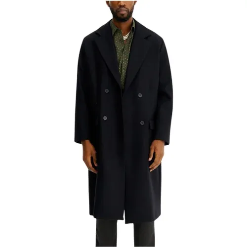Unisex Long Double-Breasted Coat , male, Sizes: M - Noyoco - Modalova