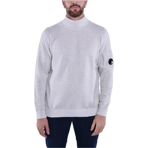 Fleece-Strick Rollkragenpullover , Herren, Größe: L - C.P. Company - Modalova