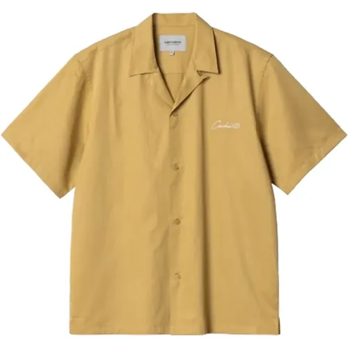 Delray Shirt in Bourbon/Wax , male, Sizes: XL, S, L, M - Carhartt WIP - Modalova