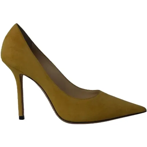 Pre-owned Suede heels , female, Sizes: 3 UK - Jimmy Choo Pre-owned - Modalova