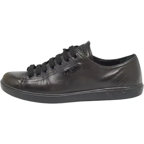 Pre-owned Leather sneakers , female, Sizes: 5 1/2 UK - Prada Vintage - Modalova