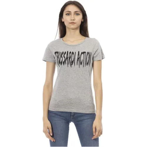 T-Shirts , Damen, Größe: L - Trussardi - Modalova