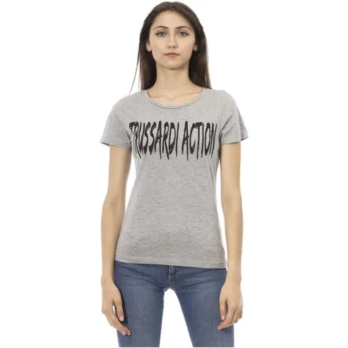 T-Shirts , Damen, Größe: XL - Trussardi - Modalova