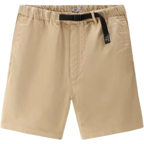 Stretch Cotton Chino Shorts , male, Sizes: 2XL, M, XL, L - Woolrich - Modalova