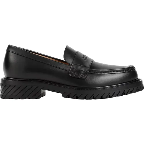 Leather Loafer Shoes , female, Sizes: 6 UK, 4 UK - Off White - Modalova