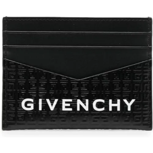 Schwarze Brieftasche mit Signatur 4G Motiv , Herren, Größe: ONE Size - Givenchy - Modalova