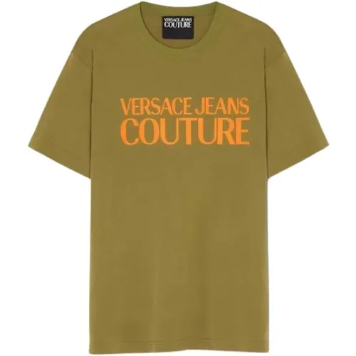 Logo T-Shirt , male, Sizes: L - Versace Jeans Couture - Modalova