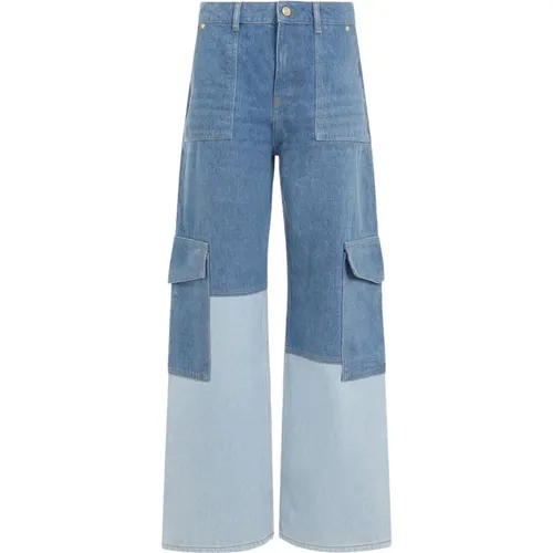 Cutline Denim Angi Vintage Blaue Jeans,Jeans - Ganni - Modalova