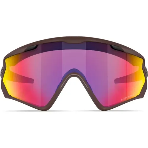 Multicolour Goggle-Style Sunglasses with Mirrored Lenses , unisex, Sizes: ONE SIZE - Oakley - Modalova