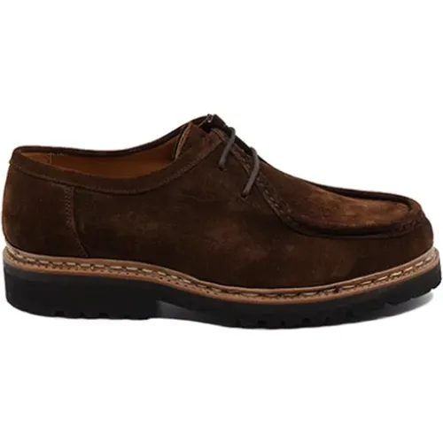 Suede Mens Shoe with French Calf Embroidery , male, Sizes: 10 UK, 7 UK, 9 UK - Berwick - Modalova