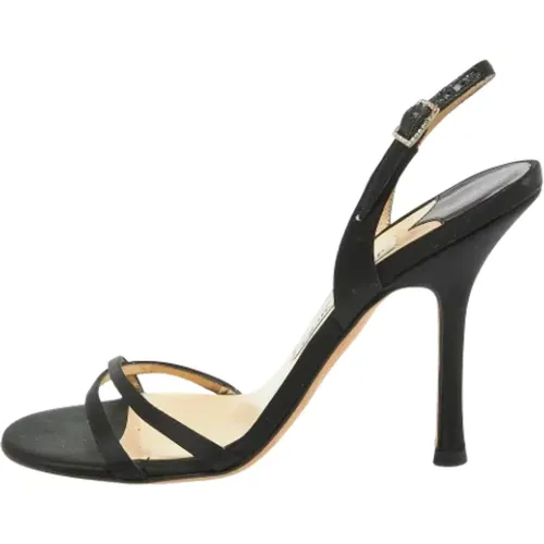 Pre-owned Satin sandals , female, Sizes: 4 UK - Jimmy Choo Pre-owned - Modalova