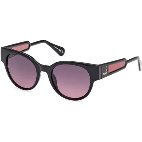 Womens Oval Sunglasses Glossy , female, Sizes: 50 MM - Max & Co - Modalova
