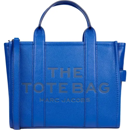 Blaue Kobaltleder-Tote-Tasche , Damen, Größe: ONE Size - Marc Jacobs - Modalova