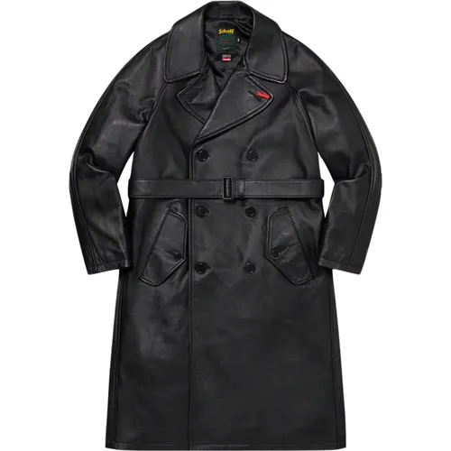 Leather Trench Coat Limited Edition , male, Sizes: M - Supreme - Modalova