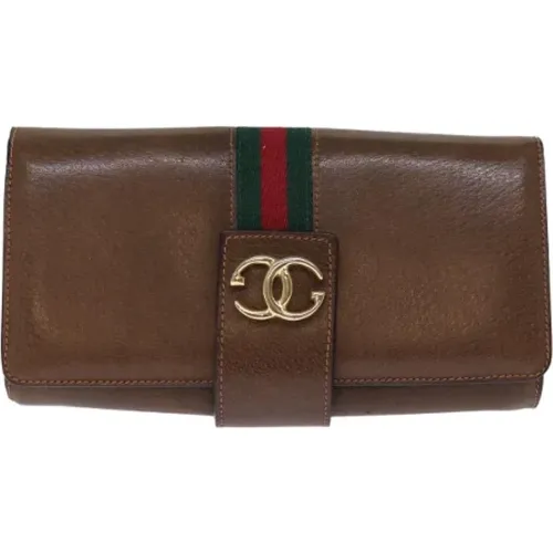 Pre-owned Leather clutches , female, Sizes: ONE SIZE - Gucci Vintage - Modalova