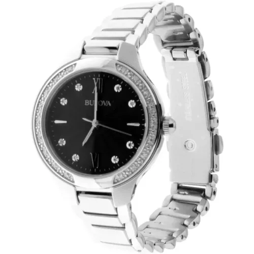 R207 Black Diamonds Dial Uhr , Damen, Größe: ONE Size - Bulova - Modalova