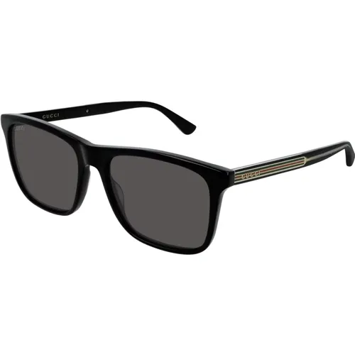 Grey Sunglasses , male, Sizes: 57 MM - Gucci - Modalova