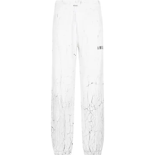 Cracked Dye Logo Sweatpants , male, Sizes: XL - Amiri - Modalova