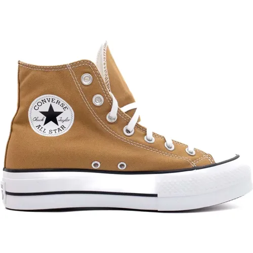 Canvas Hi-Top Trek Tan Sneakers , Damen, Größe: 36 EU - Converse - Modalova