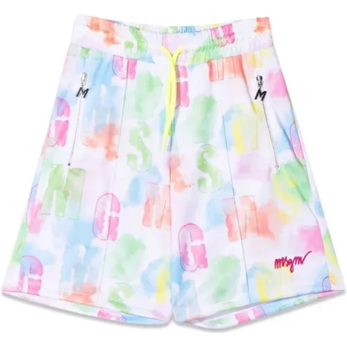 Stylische Bermuda Triacetate Shorts - MSGM - Modalova